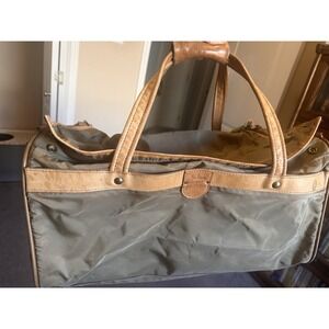 Vintage Hartmann‎ Nylon Leather Trim Duffel Weekender Carry on Bag Lock & Key